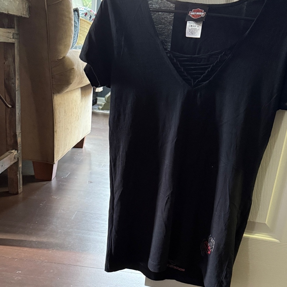 Harley-Davidson Women's Black Short Sleeve Tee